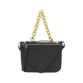 Bottega Veneta Pre-owned Shoulder Bags, female, Black, Size: ONE SIZE Pre-owned Calf Shoulder Bag