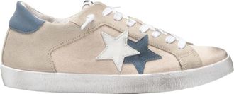 2Star Witte Leren Casual Sneaker Mannen - Heren - Sneakers - Beige - 40 EU - Schoenen