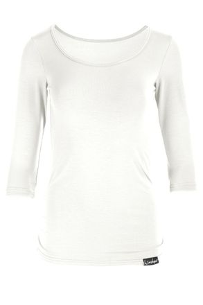 Winshape 3/4-Arm-Shirt WINSHAPE WS4, Damen, Gr. XL, weiss (wei&szlig;), 90% Baumwolle, 10% Elasthan, Rundhals, Shirts 3/4-Arm-Shirt