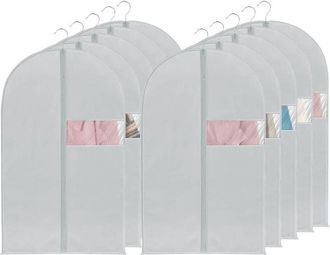 OEM Juego De 10 Fundas Para Ropa Con Cremallera, A Prueba De Polvo E Impermeables, Para Trajes, Abrigos Y Camisas, Tama&ntilde;o 60x100 Cm