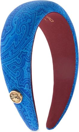 Etro Cerchietto con stampa paisley - Blu
