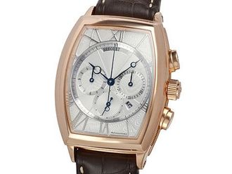 Breguet Pre-owned Breguet Heritage Chronograph Silver Dial Mens Watch 5400BR/12/9V6