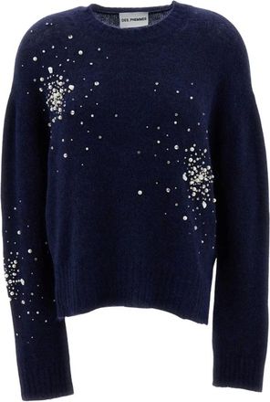 Des_Phemmes Jersey de cuello redondo - Knitwear - Mujer - Azul - S