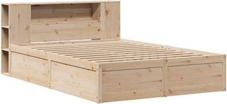 vidaXL Vidaxl - Estructura de cama sin colchón madera maciza de pino 135x190 cm
