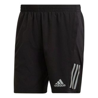 adidas Solid Color Loose Elastic Waistband Breathable Shorts Japanese Version Black H58593