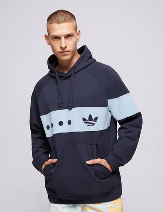 adidas Mens Adidas Originals Hoodie Navy RIFTA City Boy Hooded Top - Size: 36