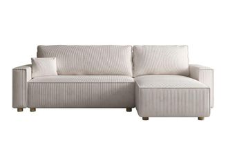 Concept Usine Sof&aacute; cama esquinero reversible de 4 plazas en pana beige