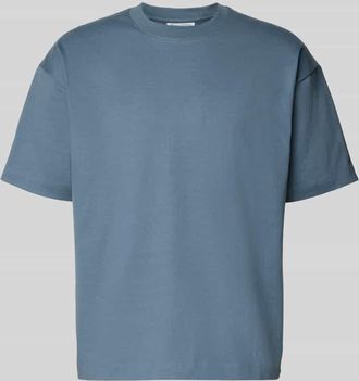 Marc O'Polo Denim Marc OPolo Denim Boxy Fit T-Shirt aus reiner Baumwolle in Rauchblau, Gr&ouml;&szlig;e XXL