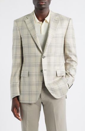 Canali Siena Regular Fit Silk & Cashmere Sport Coat in Beige at Nordstrom, Size 38 Us