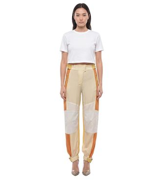 Stella McCartney Yellow Relaxed Flat Front Pants