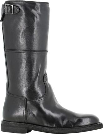 Officine Creative High Boot - Dames - Hoge Laarzen - Zwart - 36 EU - Leer - Schoenen