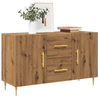 vidaXL Credenza Rovere Artigianale 100x36x60 cm in Legno Multistrato - Vidaxl