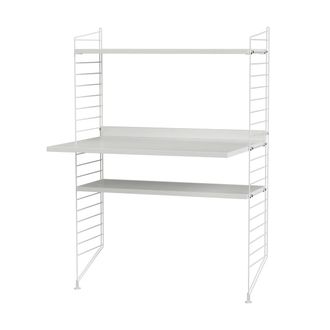 String Furniture String - Arbeitsplatzkombination, 78 x 115 x 58 cm, weiss / weiss