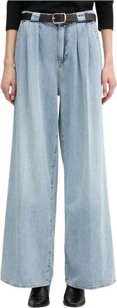 Joop Dames, Jeans, Blauw, Maat: W28 Katoen