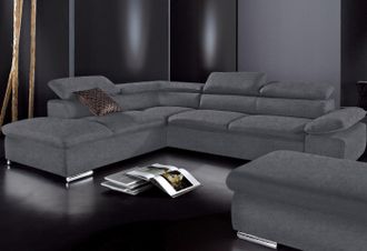 Sit&more Ecksofa »Alcudia L-Form« mit Armteilverstellung, optional Kopfteilverstellung und Bettfunktion