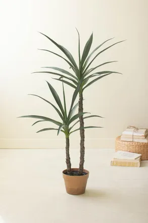 Kalalou Artificial Heneken Plant With Faux Terracotta Pot