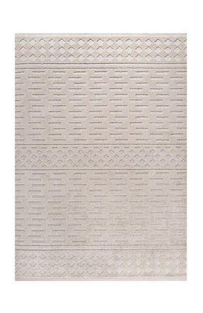 Jonathan Y Designs Xlendi High-Low Pile Moroccan Geometric Indoor/Outdoor Area Rug in Beige at Nordstrom, Size 2Ft 0In X 8Ft 0In