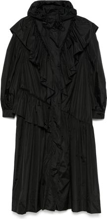Simone Rocha Cappotto con ruches - Nero