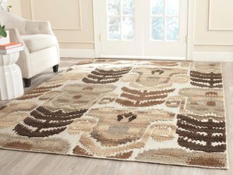 Safavieh Kenya Hand Made Area Rug, Natural Bohemian Style Non-Shedding