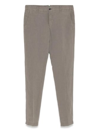 Berwich straight-leg chinos - men - Lyocell/Linen/Flax - 58 - Brown