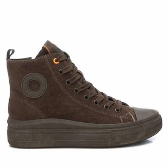 Refresh Womens Casual High Top Suede Sneakers In Light Brown