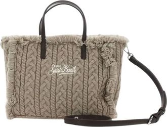 MC2 Saint Barth Colette Wool Braid Tote - Dames - Shoppers - Beige - ONE Size - Polyester - Tassen
