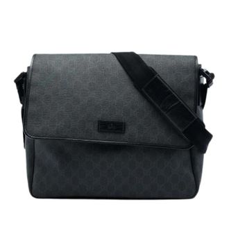 Gucci Pre-owned Crossbody Bag - Heren - Vintage Schoudertas - Zwart - ONE Size - Leer - Vintage