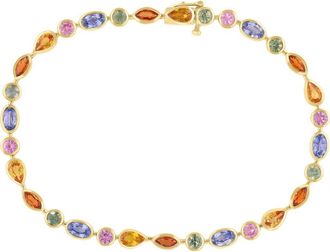 Effy 14K Gold Plated Sterling Silver Lab Grown Semiprecious Stone Bracelet at Nordstrom Rack, Size 7.5