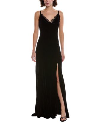 L'agence Lagence Venice Cowl Silk-Blend Gown