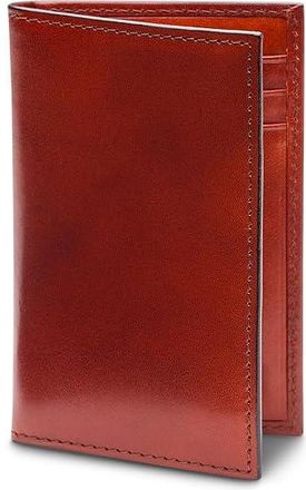 Bosca Old Leather Collection - 8 Pocket Credit Card Case Mens Wallet Cognac Leather