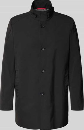 Cinque Mantel mit durchgehender Knopfleiste in Black, Gr&ouml;&szlig;e 102