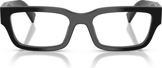 Prada 0pr C02v Rectangular Black Acetate Sunglasses