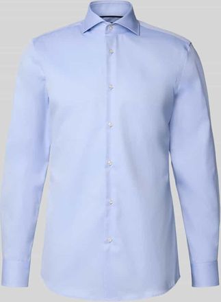 HUGO BOSS Slim Fit Businesshemd aus reiner Baumwolle in Bleu, Größe 38