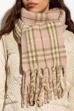 Burberry Wool Scarf, Unisex, Pink