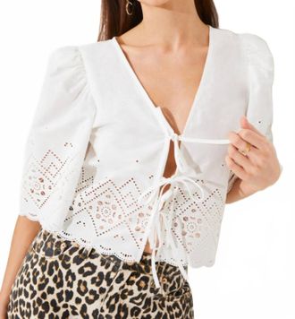 Suncoo Womens Lina Top In White