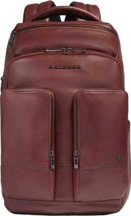 Piquadro Tassen, Heren, Bruin, ONE Size, Personalizable laptop and i Pad backpack with Rfid and shock-absorbing protection