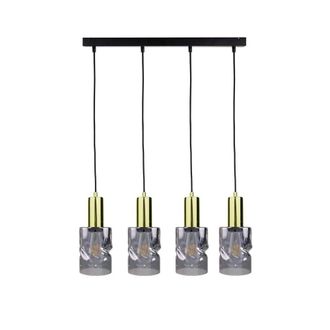 Netlighting Cross Bar Pendant Ceiling Light Black 60cm 4x E27