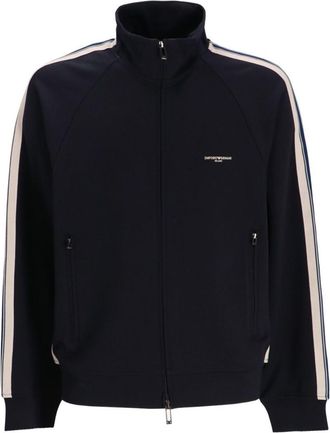 Emporio Armani Logo Cotton Zipped Sweatshirt