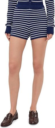 Joe's The Pointelle Dani Shortie Womens Shorts Royal Blue/Milk St : MD 2, Polyester/Viscose