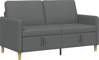 vidaXL Sof&aacute; Con Almacenamiento Gris Oscuro 152 X 78 X 87 Cm Poli&eacute;ster Vidaxl