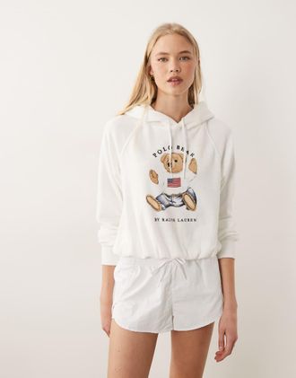 Polo Ralph Lauren Felpa in maglia bianca-Bianco