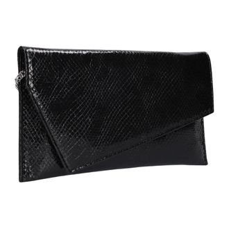 Notre-V Tassen, Dames, Zwart, ONE Size, Zwarte Vegan Clutch 3112