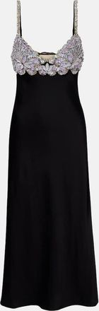 Valentino Embellished midi dress