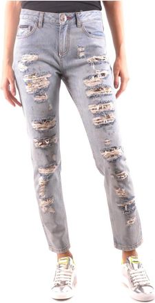 Philipp Plein Klassieke Denim Jeans voor Mannen - Dames - Slim Fit Jeans - Blauw - W25 - Denim - Jeans