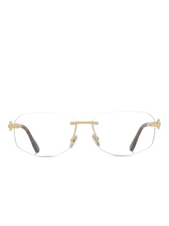 Fred Perry Occhiali geometrici Double Cable - Oro