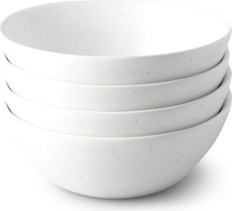 Fable Home Breakfast Bowls in Speckled White at Nordstrom, Size Medium