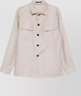 Tagliatore storm jacket long sleeves chest pockets