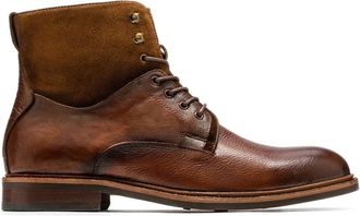 Kazar Bruine laarzen voor mannen - Heren - Veterlaarzen - Bruin - 45 EU - Leer - Schoenen