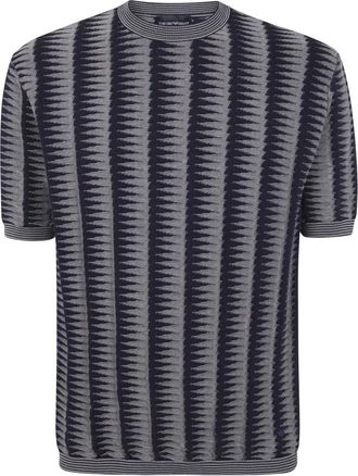 Emporio Armani Pullover - Heren - T-shirts - Grijs - L - Tops