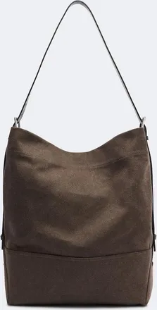 Christophe Lemaire Belted Medium cotton canvas tote bag